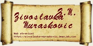 Živoslavka Murašković vizit kartica